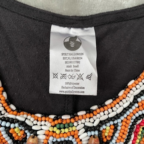 Spirit Halloween Beaded Layered Fringe Dress Size Small - Picture 4 of 6